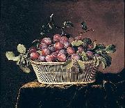 unknow artist Basket of Plums Germany oil painting artist